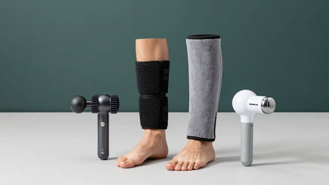 Various leg massagers for physical therapy.
