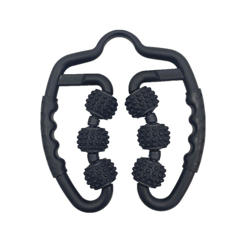 6-Wheel Leg-Clamping Massager Ring Roller Muscle Relaxation Roller Massager